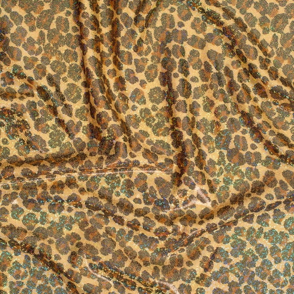 Spandex Palace Leopard Hologram Stretch Poly Spandex Tricot Fabric