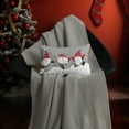 thumbnail image 3 of JWH Christmas Santa Throw Pillow Cover Decorative Embroidery Santa Claus Accent Pillow Case for Bed Living Room Home Chair Couch 12x20 Inches Gray Red, 3 of 13