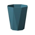 thumbnail image 2 of AuroraX Blue Wastebasket Small Stylish 1.9 Gallon Solid Trash Can Modern Plastic Garbage Bin for Dormitory Bedroom Office, 2 of 8