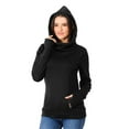 thumbnail image 6 of zttd women's nursing maternity long sleeves hooded breastfeeding hoodie sweatshirts blouse, 6 of 6