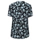 thumbnail image 5 of Pntutb Mujeres Damas Tallas grandes Estampado Cremallera Manga corta Cuello en V Suéter tops Camisa Pntutb Pntutb-4422, 5 of 6