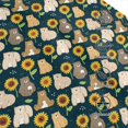 thumbnail image 3 of Fotbe Bear Sunflower Gorro Clásico de Béisbol, Gorra Ajustable con Broche Snapback, Gorro de Exterior de Algodón Suave, 3 of 6
