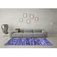 thumbnail image 3 of Ahgly Company Machine Washable Indoor Square Southwestern Blue Country Area Rugs, 8' Square, 3 of 4