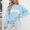 Blue Sweatshirt for Winter, variant on XPMWRP Women's Letter Printed Sweatshirts Trendy Casual Loose Fall Winter Pullover Long Sleeve Winter Warm Pullover Green XL