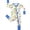 Cute blue dinosaur, variant on 3-24M Newborn Baby Zipper Footless Pajamas Bamboo Long Sleeve Footed Sleepers Sleep 'N Play for Infant Toddler Boys - Owl