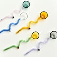 thumbnail image 2 of Transparent Glass Spoon Colorful Heat-resistant Dessert Coffee Scoops Kitchen Accessories, 2 of 9