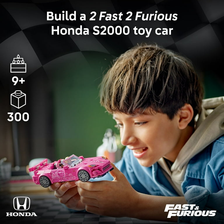 LEGO Speed Champions 2 Fast 2 Furious Honda S2000 Car Toy for Kids, Boys, and Girls, Ages 9+ - Birthday Gift Idea for Race Car and Movie Fans - Includes Suki Minifigure - 77241