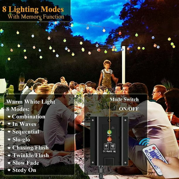 Guirlande lumineuse LED avec module solaire + batterie, Éclairage store  camping car, Store camping-car, Accessoires Camping-car