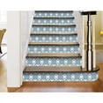 thumbnail image 2 of 6" X 6" Teal And White Mosaic Peel And Stick Removable Tiles, 2 of 9