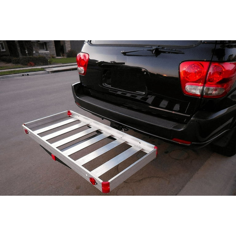 MaxxHaul 70422 Hitch Mount Aluminum Cargo Carrier 500 lb Capacity