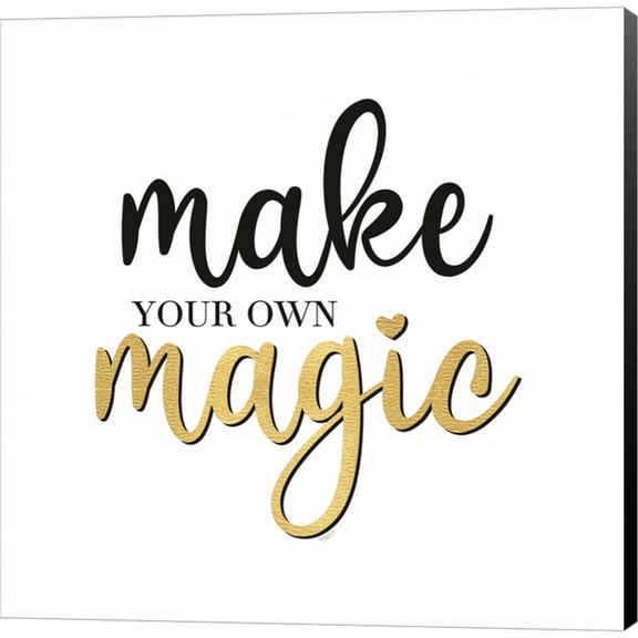 Great Art Now Sentiment Art II-Make Magic by Tara Reed, Canvas Wall Art, 12W x 12H