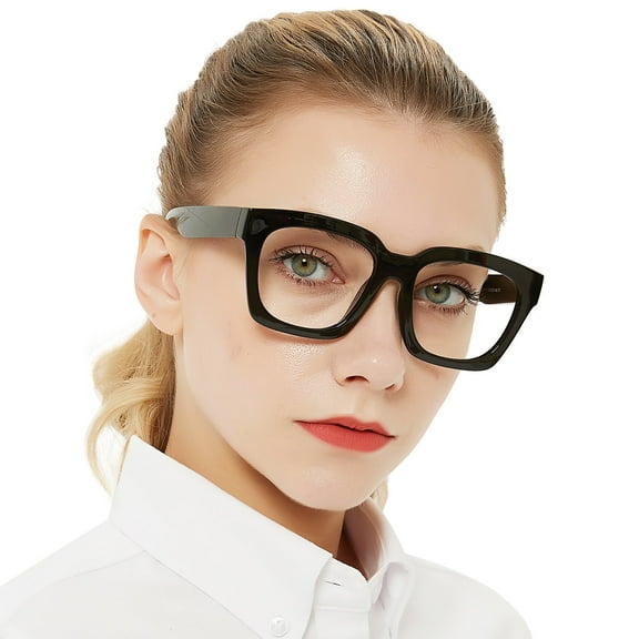 OCCI CHIARI Designer Women's Reading Glasses Black 1.5 Lady's Readers (1.00 1.25 1.50 1.75 2.00 2.25 2.50 2.75 3.00 3.50 4.00 5.00 6.00) with Acrylic Lens