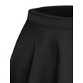 thumbnail image 4 of J. METHOD Womens Skater Skirt Elastic Waist Casual Mini Flared Swing Pleated Skirts Made in USA NEWSK06 Black L, 4 of 6