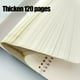 thumbnail image 5 of Cuaderno A5 de espiral gruesa horizontal | 120 páginas, 60 hojas | Papel rayado de 9 mm | Tapa de plástico de colores para estudiantes y profesionales | Azul, rosa, blanco, morado, verde y amarillo, 5 of 6
