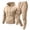 223#Khaki, variant on Sweatsuits For Men 2 Piece Matching Outfit Full Zip Hooded Top Elastic Cuff Jogger Pants Fleece Sweatsuit For Athletic Training