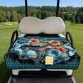thumbnail image 2 of Pzuqiu Sea Turtle Tropical Flowers Golf Cart Seat Cover Portable, Quick Install, Suitable for Golf Club, Fit for Yamaha EZGO, 2 of 7