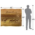 thumbnail image 4 of Yellowstone Dutton Ranch Silky Horse Rider Supersoft Blanket, 4 of 4