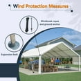 thumbnail image 6 of Thanaddo 20'x 40' Outdoor Party Tent with Rollable Sides, Heavy Duty Steel Frame, White, 6 of 10