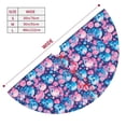 thumbnail image 3 of Yiaed Blue Flower Skull Print Christmas Tree Skirt , Tree SkirtsTree Mat for Christmas Winter Holiday Indoor Decorations-36", 3 of 7