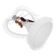 thumbnail image 5 of Adorno para tarta de boda, figura romántica de resina para novio y novia, 5 of 5