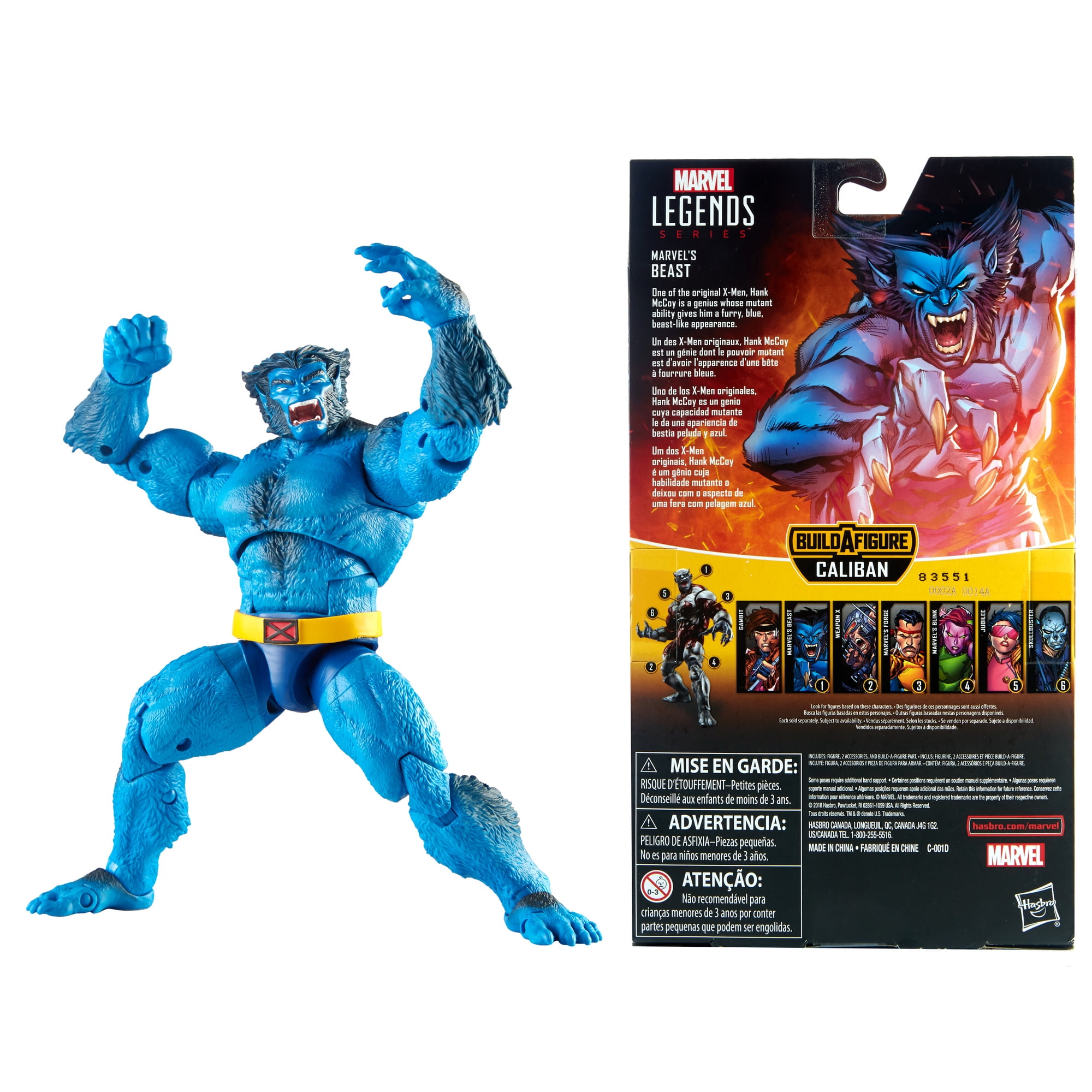 Marvel Legends Series Beast 6-inch Collectible Action Figure Toy