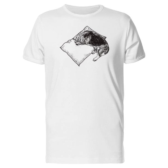 Lovely Beagle Sleeping Sketch Tee Men's -Image by Shutterstock