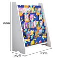 thumbnail image 4 of LANKUO Kids Book Rack Storage Bookshelf Toy Sling Book Rack White/Green/Light Blue, 4 of 5