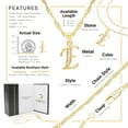 thumbnail image 2 of BEBERLINI Women Initial Letter E Pendant Necklace 14K Gold Filled Rope Chain Jewelry 18", 2 of 9