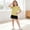 Yellow, variant on Eltusu Girls Cotton T-Shirts, Soft Crewneck Short Sleeve Solid Color Summer Kids Tee Purple Size 8 T