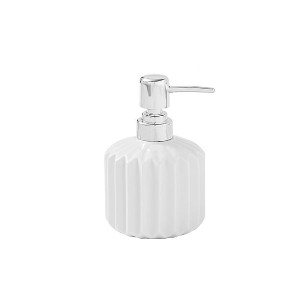 Dispensador de jabón de cerámica for baño, botella con bomba for lociones, jabones líquidos y champú.