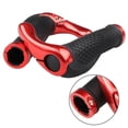 thumbnail image 2 of Mountain Bicycle Bike Cycling Lock-On Handlebar Hand Bar End Grips Set-Red, 2 of 8