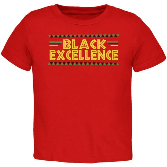 Black History Month Excellence Pan African Colors Toddler T Shirt Red Toddler Size 5/6