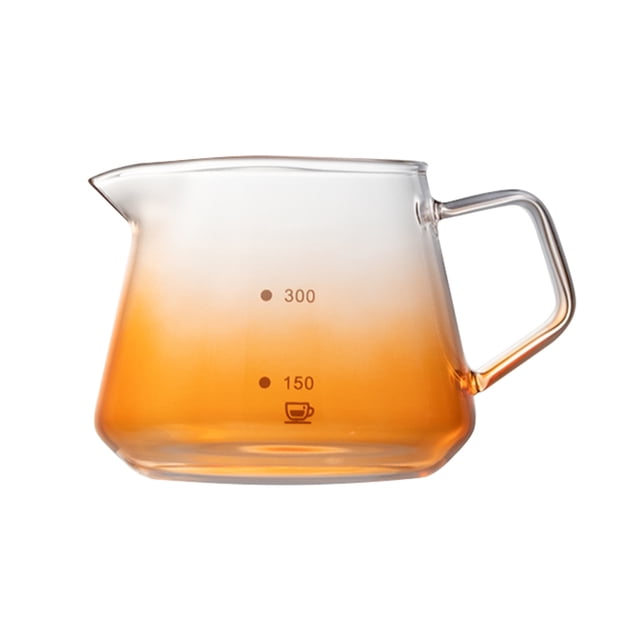 Yuarrent Olla de goteo de 600ml, resistente a temperaturas, práctica, fácil de hacer, la cafetera tiene suavidad Cocina y Comedor 450ml (naranja)