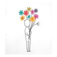 thumbnail image 6 of Yayeee Magnetic Dishwasher Cover for The Front Decoration Home Kitchen Machine Sticker Protector, Colorful Flower, 6 of 6