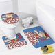 thumbnail image 4 of El show de Dudley Do-Right-theme 4-Piece Shower Curtain Set with Rugs, Waterproof Bathroom Decor Set Includes Bath Mat, U-Shaped Rug, Toilet Lid Cover and Curtain with Hooks, 4 of 6