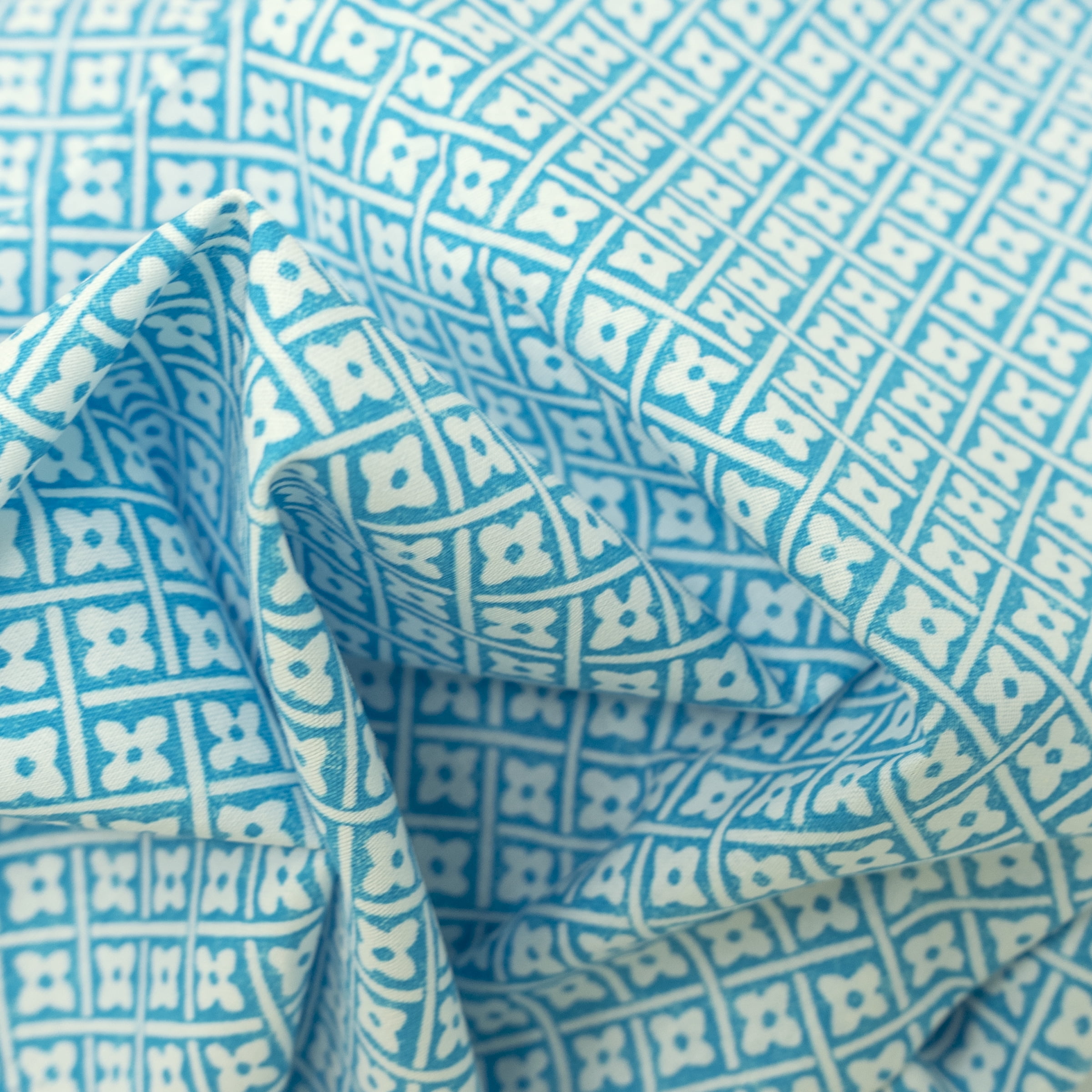 Waverly Inspirations 1 Yard Cut 100% Cotton Print Fabric Woodblock, 44" Wide for Quilting & Sewing