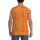 thumbnail image 4 of Fotbe Orange Glitter Men's Camiseta sin Mangas Estampada para Hombres, Playera Casual para Gimnasio, Entrenamiento, Playa-3X-Large, 4 of 7
