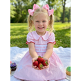 thumbnail image 6 of BemeyourBBs Jesus Love Me Baby Girls Clothes Toddler Baby Girl Easter Dress Outfits Summer Spring Short Sleeve Doll Collar Letter Cross Embroidery A-line Dress, 6 of 9