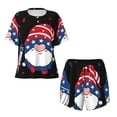 thumbnail image 2 of Yiaed Gnome Independence Day Print Short Sleeve Pajama Sets for Women Casual Crew Neck 2 Piece Lounge Sets Women's Short-Sleeved Pajama-Medium, 2 of 5