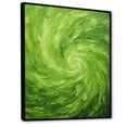 thumbnail image 2 of Designart "Dreamy Green Serene Spiral IV" Abstract Spirals Floater Framed Wall Art Prints, 2 of 5