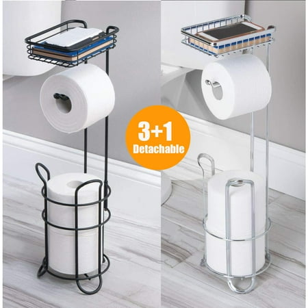 bathroom toilet floor paper tissue holder roll iron standing storage type