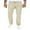Beige, variant on RYRJJ Men's Casual Linen Pants Elastic Waist Drawstring Beach Summer Long Pants Lightweight Loose Lounge Trousers(Beige,M)