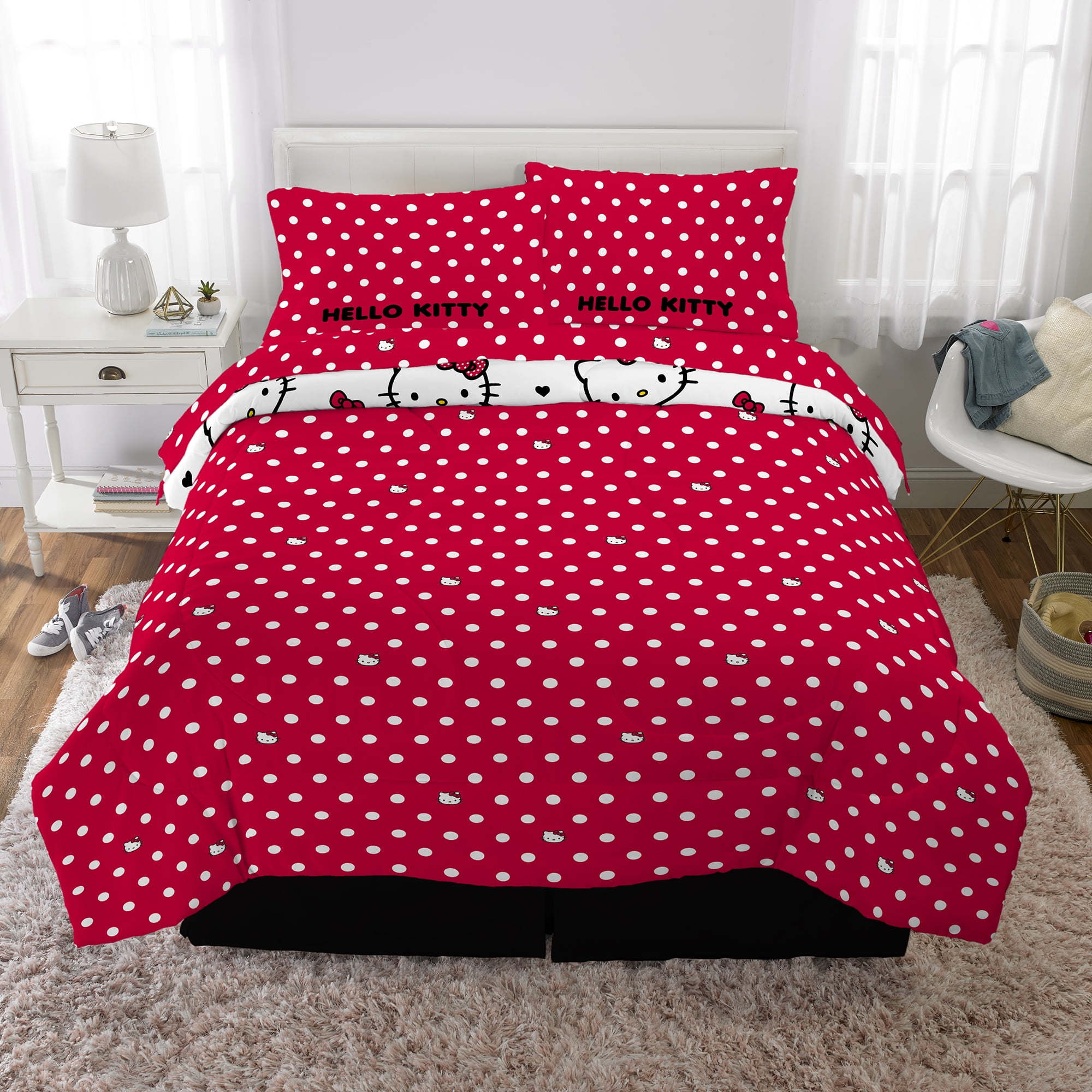 Hello Kitty Cotton Comforter Bedding Sets Queen Home Ptinted