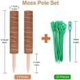 thumbnail image 3 of Moss Pole Moss Stick Stackable Moss Stick Moss Pole For Cheese Plant Moss Stick With 20 Cable Ties 2 Pcs Moss Pole For Cheese Plant Stackable Moss Stick With 20 Cable Ties For, 3 of 8