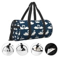 thumbnail image 3 of KLL White Swam Duffle Bag For Men Women Sport Gym Fitness Tote Travel Training Workout Basketball Football Weekender, 3 of 6