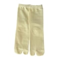 thumbnail image 4 of Calcetines con chancletas Calcetines con punta Calcetines de mujer Suministros Calcetines de tubo medio transpirables Calcetines suaves y elegantes Amarillo claro Salvador Calcetines con chanclas, 4 of 7