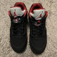 thumbnail image 2 of Size 8.5 N I-K-E A i r-Jor-dan 5 V Retro Low Alternate 90 Black Red( No Box), 2 of 6