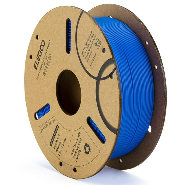 Filamento para impresora 3D ELEGOO PLA, 1,75 mm, azul oscuro, 1 kg