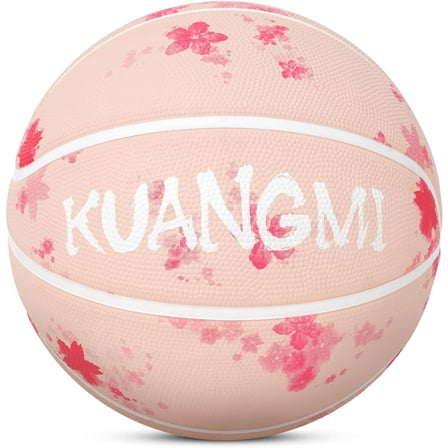 Kuangmi Fancy Rubber Basketball, Office Regulation Size 7(29.5") Streetball, Made for Indoor Outdoor Basketball Games