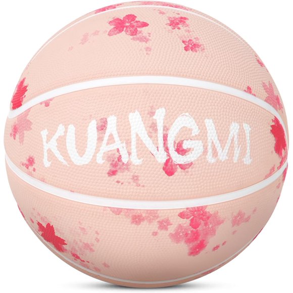 Kuangmi Fancy Rubber Basketball, Office Regulation Size 7(29.5") Streetball, Made for Indoor Outdoor Basketball Games